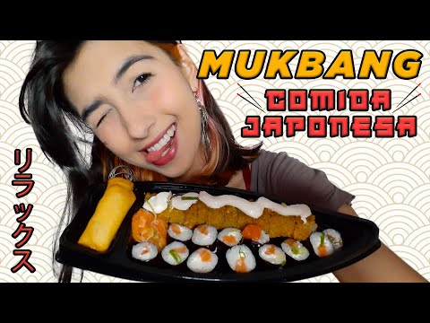 ASMR COMENDO COMIDA JAPONESA 🍣 | Mukbang, eating sounds