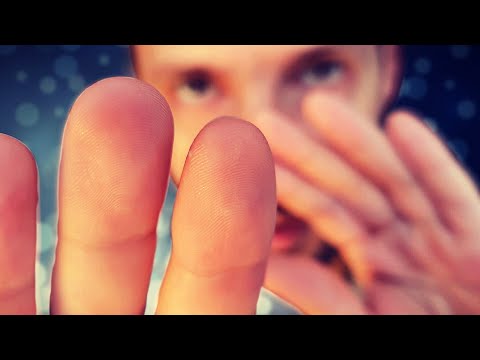 Close hand movements in front of your face and slow whispers from left to right ASMR