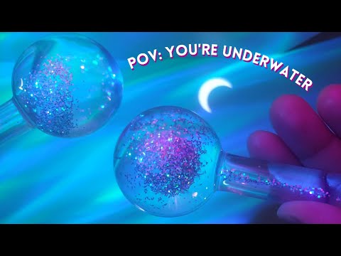 ASMR Water Globes, Ice Globes, Liquid Sounds, Visual ASMR, POV You're Underwater, No Talking -LOOPED