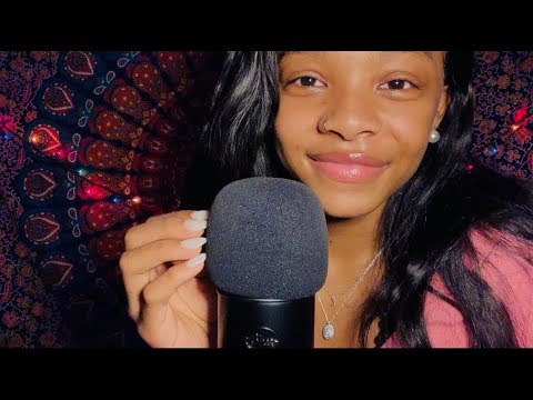 ASMR EAR TO EAR repeating trigger phrases + mic scratching + EXTREME CLOSE WHISPER