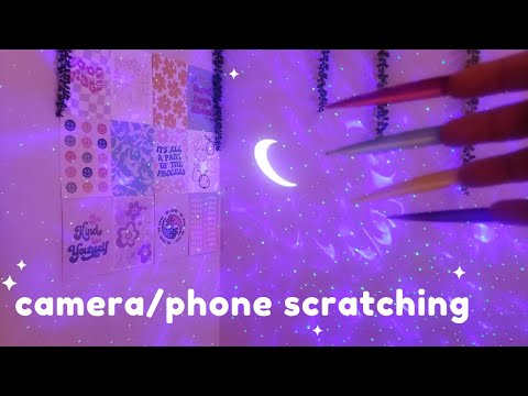 ASMR Camera Scratching / Textured Phone Case Scratching, Tapping, Extremely Long Nails - No Talking