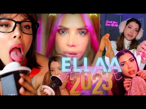 New Year 1 Hour Full Mix ASMR - Ear Licking - Tapping - Soft Spoken Words 💜 Happy New Year 🥳 2023