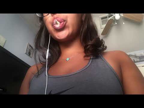 ASMR- GUM CHEWING, TYPING, no talking after intro