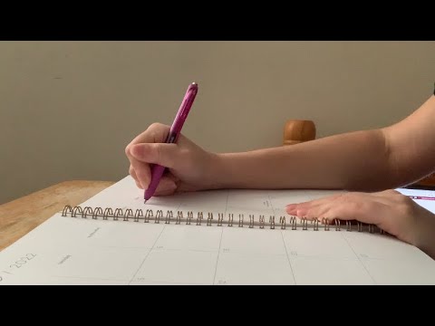 ASMR Filling In 2022 Planner + Gum Chewing