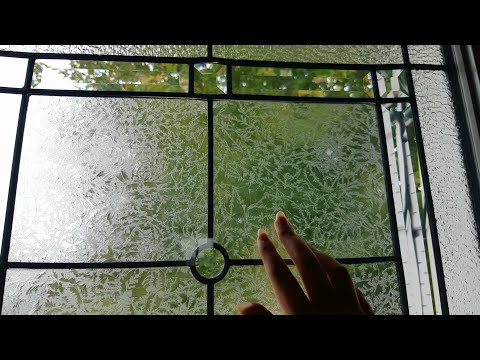 ASMR | tapping on glass door