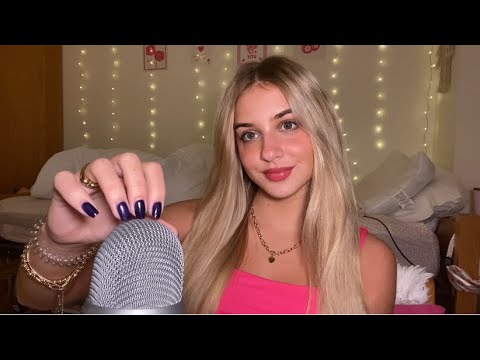 ASMR Mic Scratching and Nail Tapping 💤 Whispering