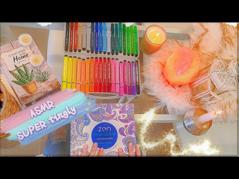 ASMR Coloring Marker 😴 (Colour with me🌈)