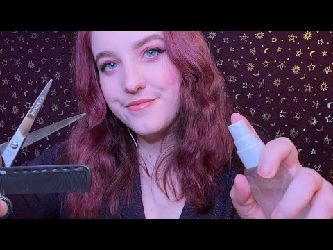 ASMR | Cutting Your Hair | Scissor, Water Spray and Brushing Sounds ✂️✨