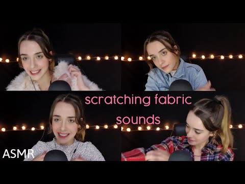 [ASMR] Scratching Different Textured Fabrics That I'm Wearing (Soft Talking)