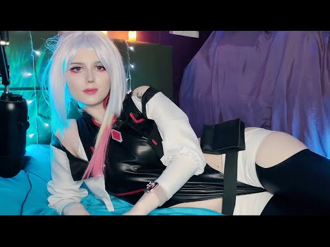 ♡ ASMR Scratching Bed Sheets | Lucy Cyberpunk Cosplay ♡ (loud & crunchy)
