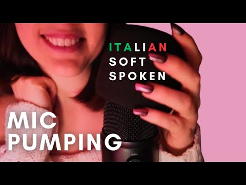 ASMR ITA - 6 HOURS FAST and AGGRESSIVE MIC COVER PUMPING, SWIRLING, Rubbing  | Italian soft spoken 😍