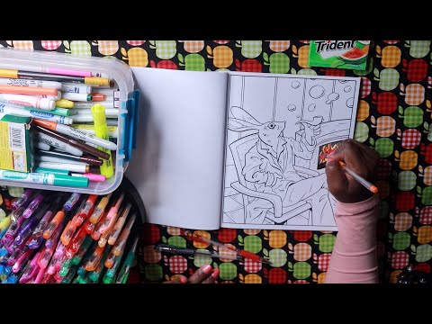 COLORING COZY BUNNY ASMR CHEWING GUM TRIDENT