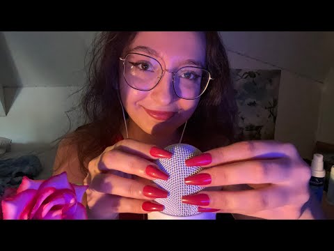 ASMR | Mic Scratching With & Without Cover ft Long Fake Nails 💅