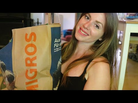 ASMR what groceries do I buy? SWISS PRODUCTS :)
