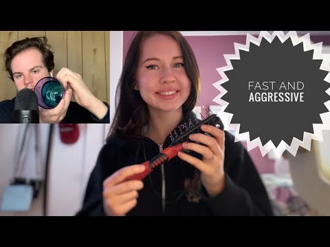 ASMR~⚠️Random and Unpredictable Fast and Aggressive Triggers (Collab w/Unavoidable ASMR!)