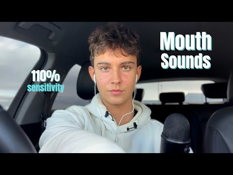 ASMR | SLOW STICKY MOUTH SOUNDS (110% sensitivity) so tingly...