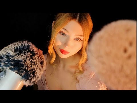 ASMR for ANXIETY (face brushing, face touching, affirmations + advice from a friend ♡)