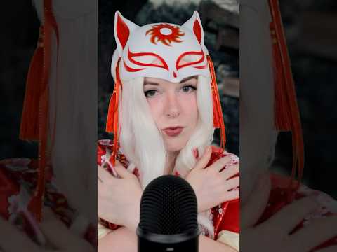 this kitsune cosplay makes some tingly sounds 🦊💤 #asmrtingles #asmr