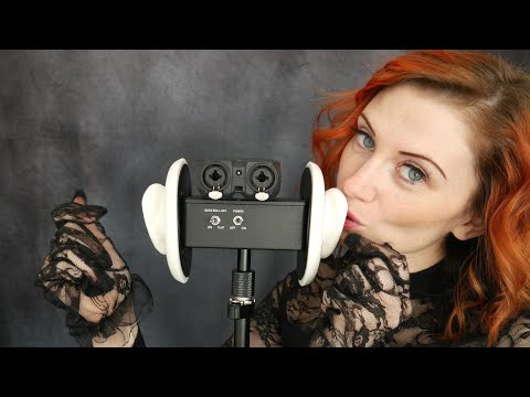 ASMR - EXTREMELY Sensitive Ear Attention|Mouth Sounds with Delicate Lace sounds