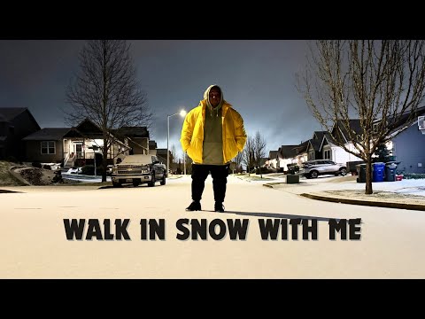 ASMR | Late Night Walk In The Snow ❄️ Crunchy Snow Sounds