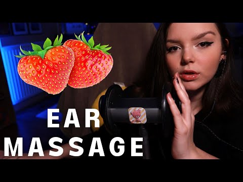 STRAWBERRY Ear Massage | ASMR