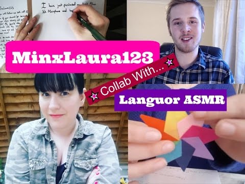 Asmr Tingly Writing Letters collab with Languor Asmr - Paper/ Writing / Soft Spoken ramble