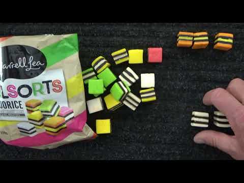ASMR - Liquorice Allsorts - Australian Accent - Discussing in a Quiet Whisper, Eating & Crinkles
