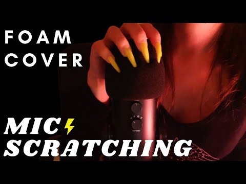 ASMR - FAST and AGGRESSIVE SCRATCHING MASSAGE | FOAM Mic Cover | INTENSE Sounds