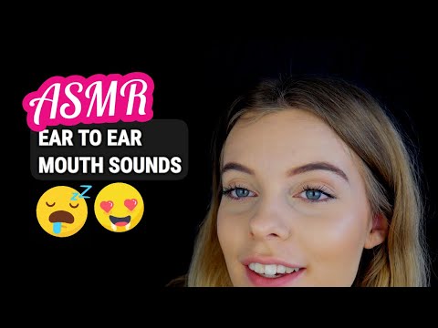 ASMR Tingly (Ear-To-Ear) Mouth Sounds & Whispering To Help You Sleep (Tktktk, Shoop, Sksksk etc)