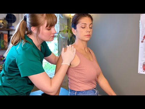 ASMR Chiropractic Adjustment (Shoulders, Neck, Back) and Massage with @MadPASMR | Soft-Spoken