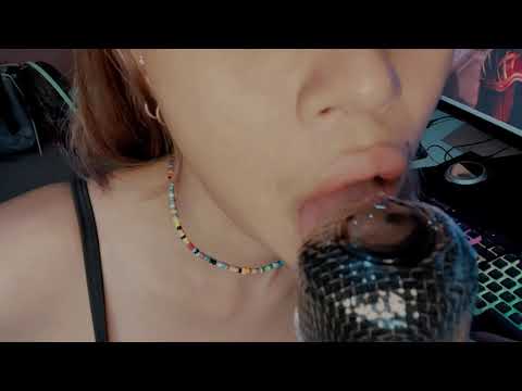 ASMR LICKING MIC #licking #asmrbydee #miclicking