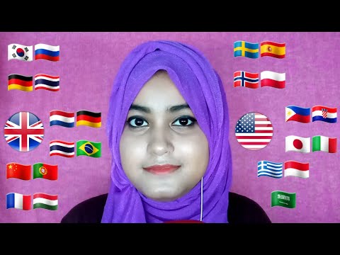 ASMR ~ How To Say "Sugar" In Different Languages (TimeStamps👇)