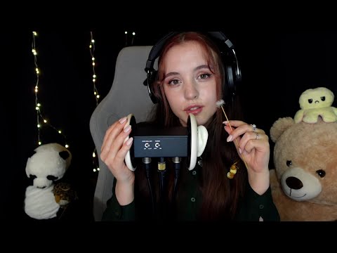 ASMR Deep in ear triggers for intense tingles 😴 Close up ear attention 💤