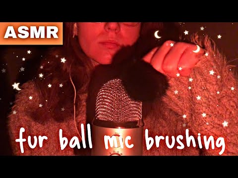 ASMR | Mic Brushing With Fur Ball 💤🌙🎙 (No Talking)