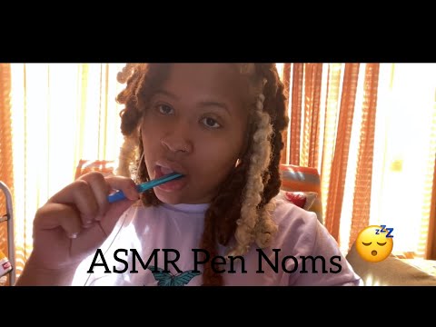 ASMR Pen Noms And Mouth sounds.