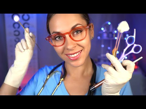 Ear Surgery ASMR, ear Exam ROLEPLAY, Otoscope, cupping, Personal attention for SLEEP