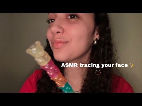 ASMR tracing your face for relaxation and sleep 🥰😴