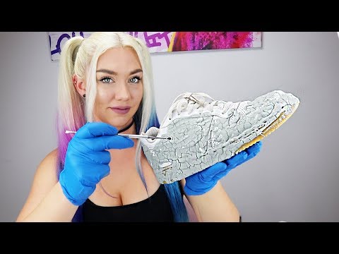ASMR| Cleaning The Dirtiest Nike's Ever! *Binaural Cleaning Triggers To Make You Sleep*