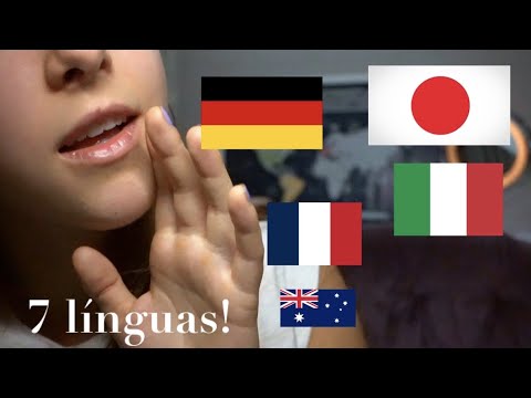 ASMR EM SETE LÍNGUAS! falando no seu ouvido em 7 línguas diferentes!