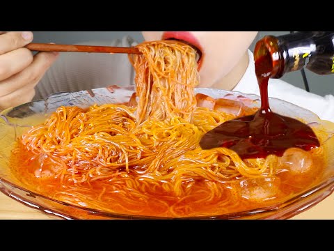 ASMR Buldak Fire Cold Noodles | Naengmyeon | Eating Sounds Mukbang
