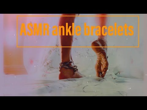 ASMR ankle bracelets and breathy whispers with impromptu toe snapping