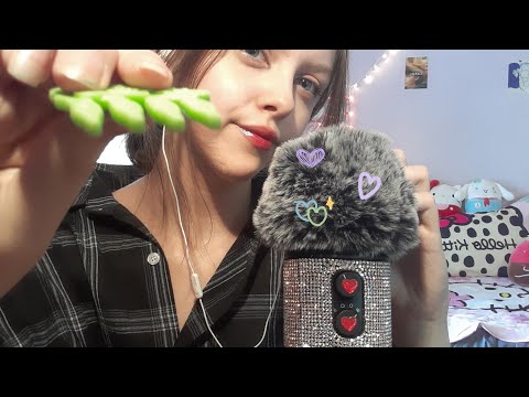 1 minute ASMR ღ brushing & combing your hair while repeating the word 'relax' (whispering)