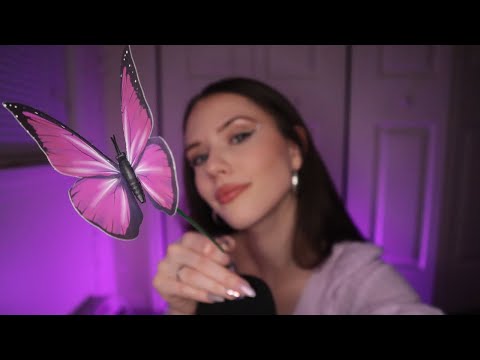 ASMR Purple Triggers💜 tapping & whispering for relaxation