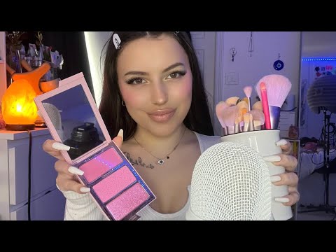asmr ~ doing your makeup 🤍 *relaxing* (personal attention, tapping, application, whispering) #asmr