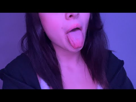 ASMR Lens Licking & Mouth Sounds (“spit” painting, tongue rubbing, finger licking..)
