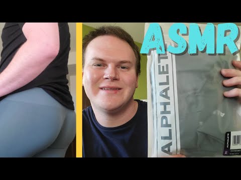 ASMR - Alphalete Amplify Leggings Review & Try On - Lo-Fi, Fabric Sounds, Unboxing, Whispers