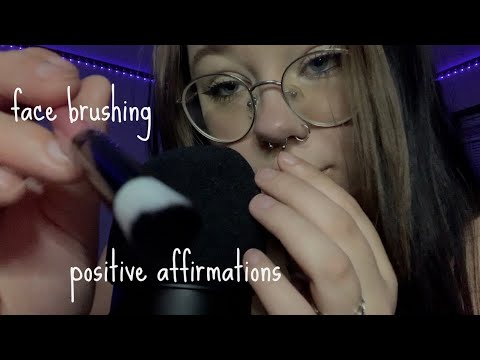 ASMR | Personal Attention (Face Brushing, Positive Affirmations)