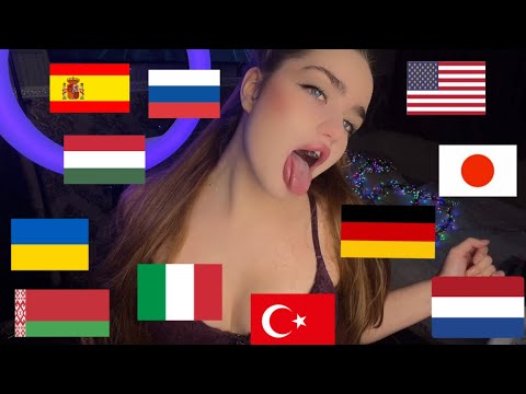 ASMR Relax in 11 different languages АСМР