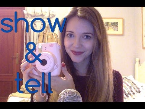 ASMR Tapping, scratching. Show and tell. En español