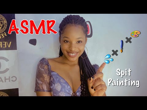 ASMR Spit Painting | Slow and Soft Spit Painting